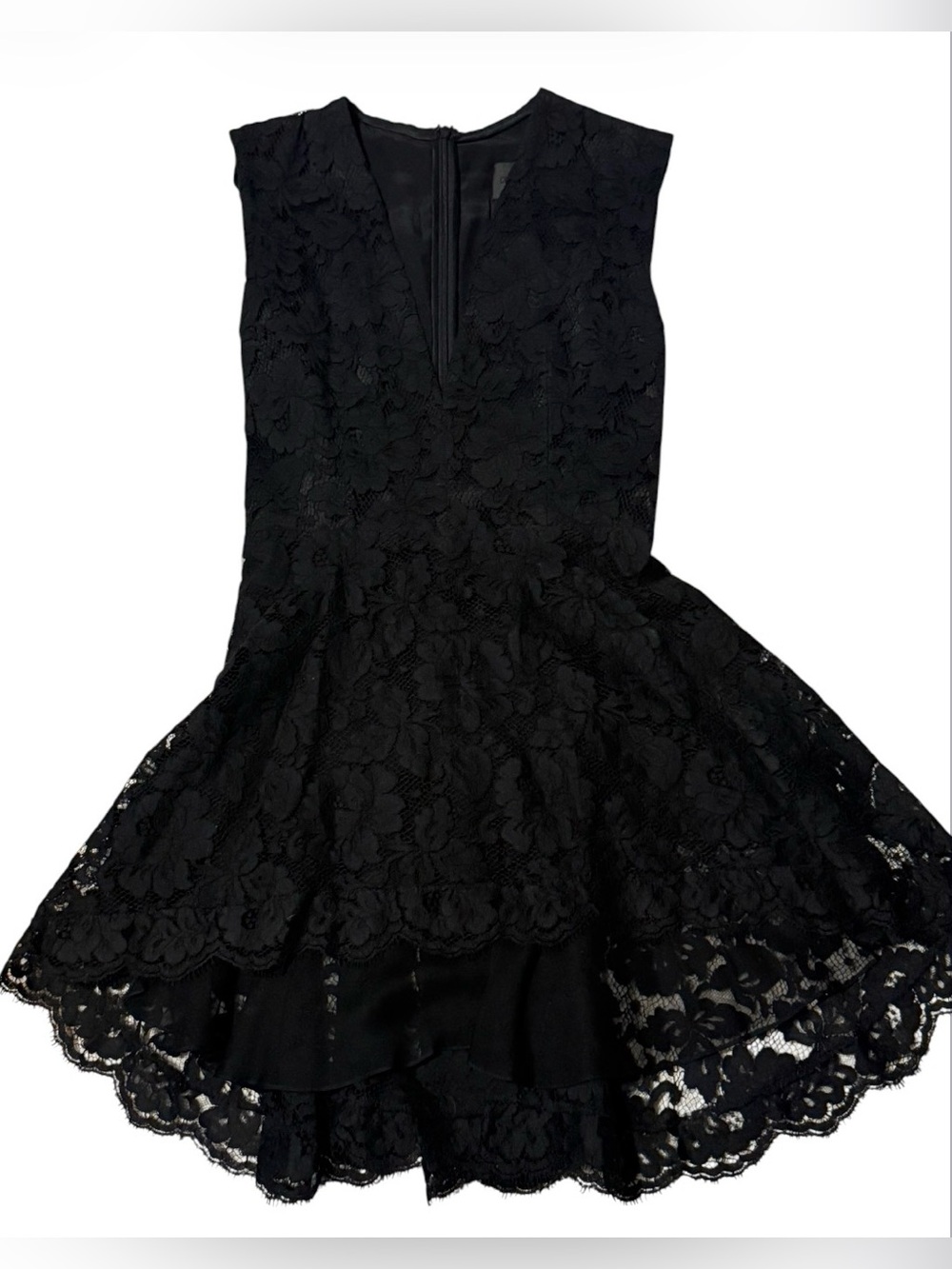 Cushnie Et Ochs Black Lace Peplum Top